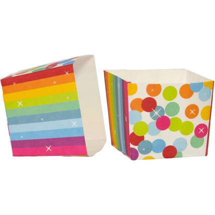 Scatole di caramelle di Buon Compleanno Coriandoli Arcobaleno 5 pezzi