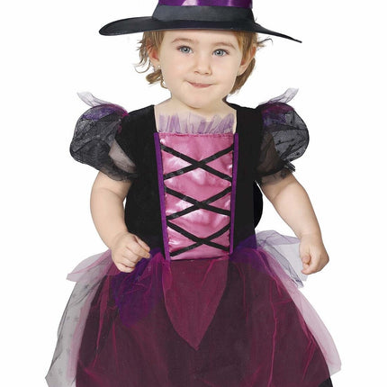 Costume da strega rosa per Halloween