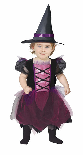 Costume da strega rosa per Halloween