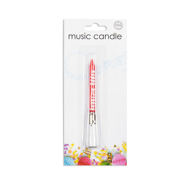 Candela con musica 7,8 cm