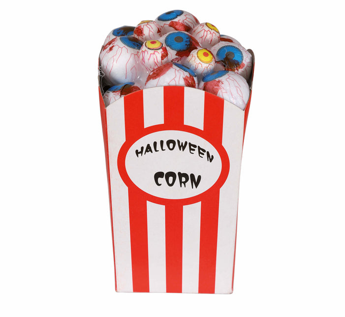 Ciotola per popcorn di Halloween con bulbi oculari da 16 cm