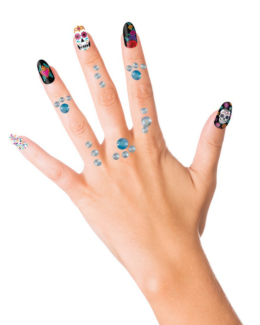 Adesivi per il viso blu