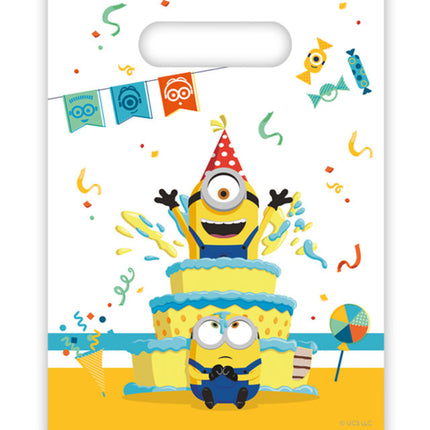 Sacchetti di condivisione per il compleanno dei Minions 6 pezzi