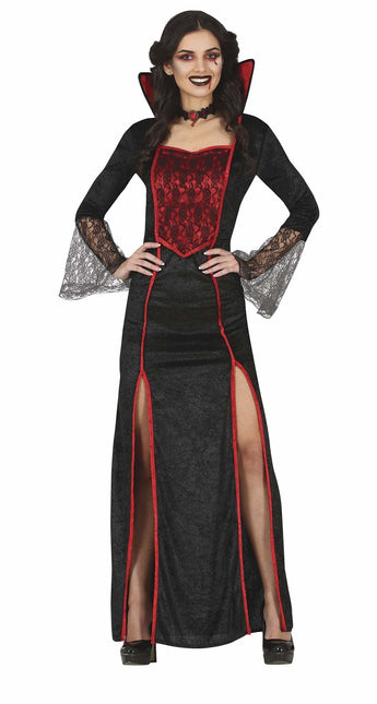 Costume da vampiro per Halloween da donna rosso