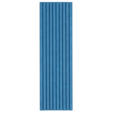 Cannucce di carta blu 10 pezzi