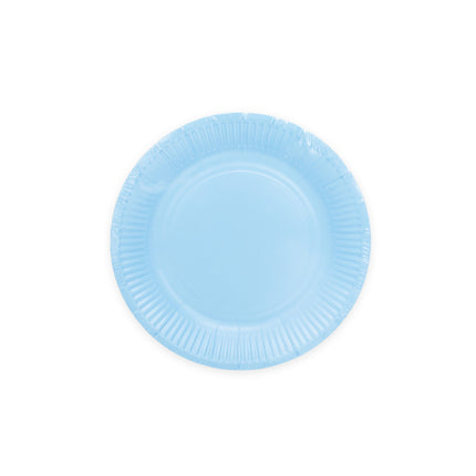 Piatti di carta azzurri 18cm 8pz