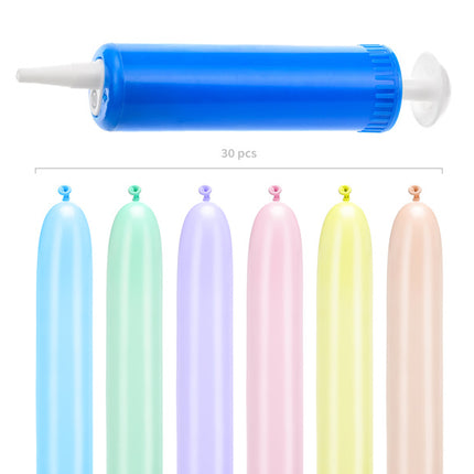 Palloncini da modellare pastello 30pz