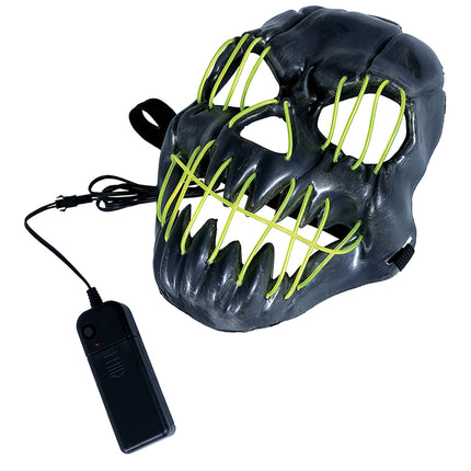 Maschera di Halloween che sorride con la luce