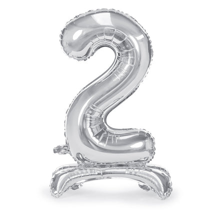 Palloncino Foil Figura 2 Silver Standard Vuoto 70cm