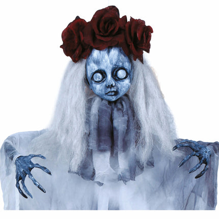 Decorazione di Halloween appesa Ragazza fantasma 1m