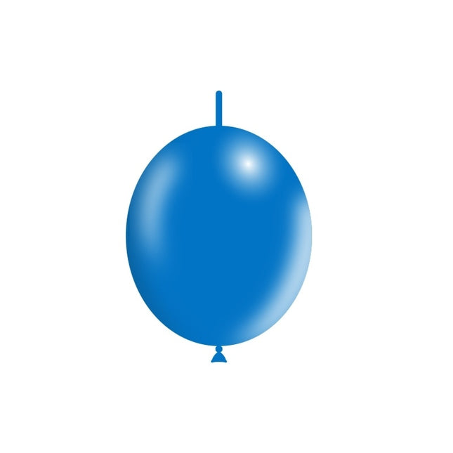 Palloncini a bottone blu 30cm 50pz