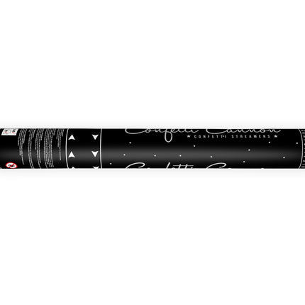 Cannone per coriandoli Serpentine Argento 40 cm