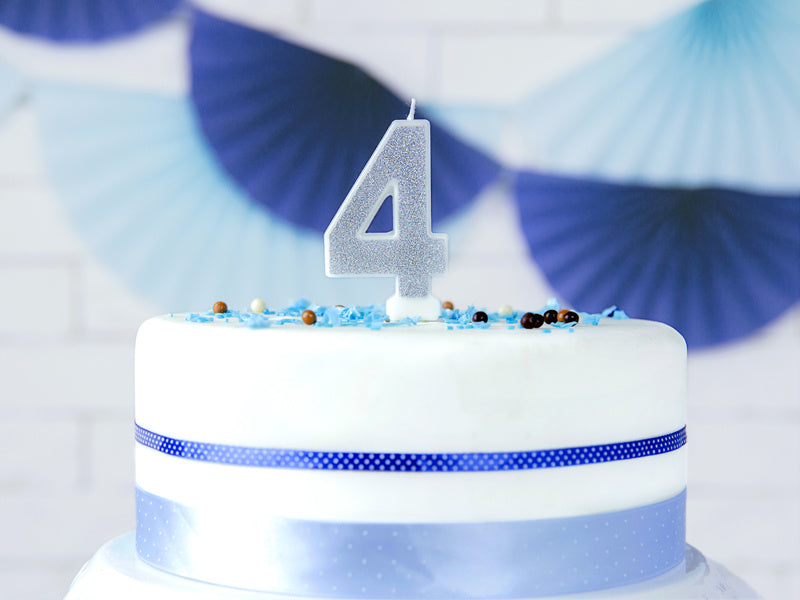 Candela 4 anni argento 7 cm