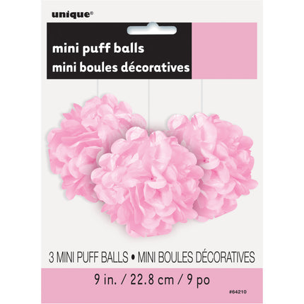 Pompon rosa chiaro 20 cm 3 pezzi