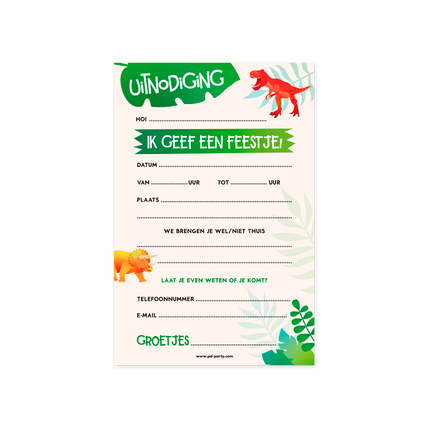 Inviti Dino 6 pezzi