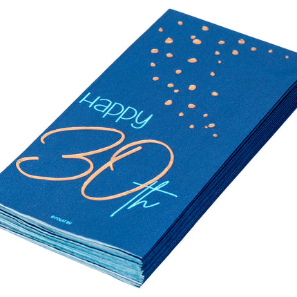 Tovaglioli 30 anni blu 33cm 10pz