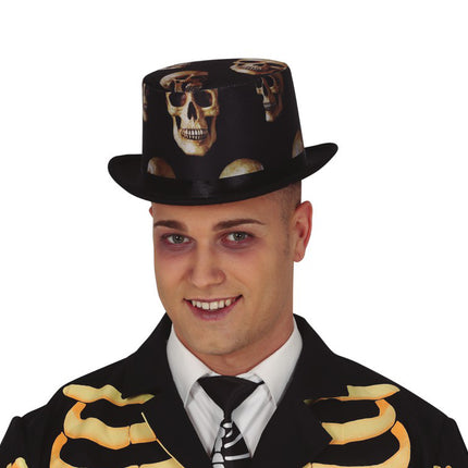 Cappello con teschio di Halloween