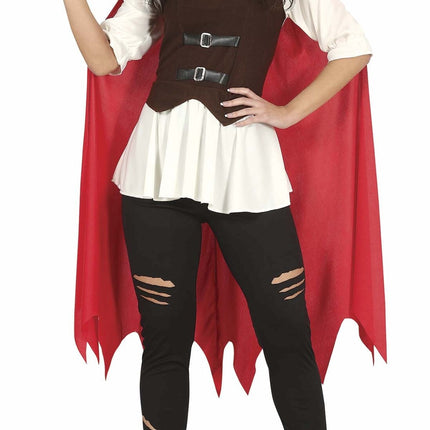 Costume di Halloween da Cappuccetto Rosso Donna Rosso