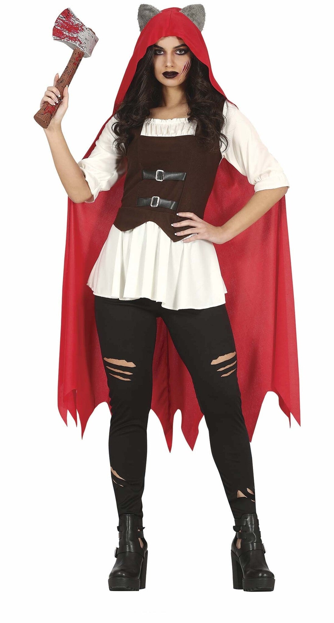 Costume Cappuccetto Cappuccetto Rosso E Lupo Halloween Cappuccetto