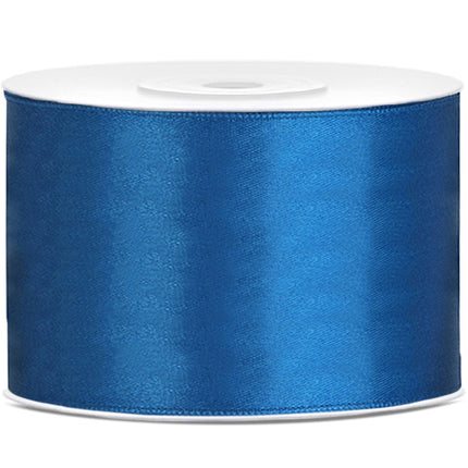 Nastro di raso blu 50mm 25m