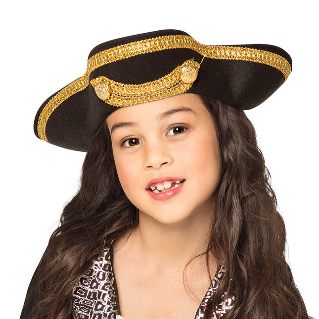 Cappello da pirata nero bambino