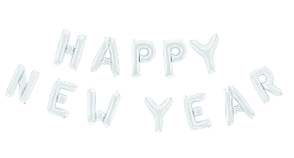 Fionda da lettera Buon Anno Argento