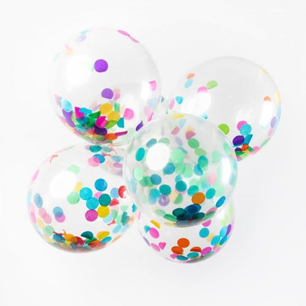 Palloncini coriandoli colorati 30cm 6pz