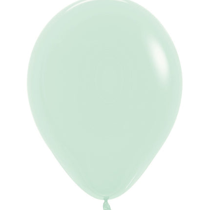 Palloncini Verde Pastello Opaco 25cm 100pz