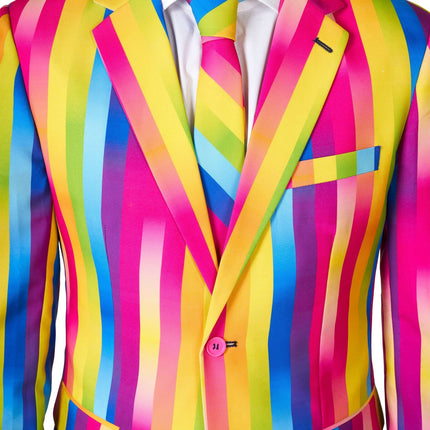 Tuta a strisce arcobaleno da uomo <tc>OppoSuits</tc>