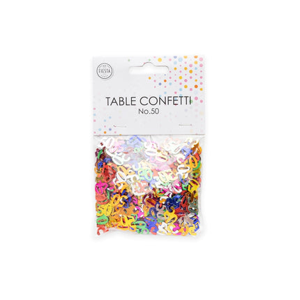 Coriandoli da tavolo 50 anni Colorati