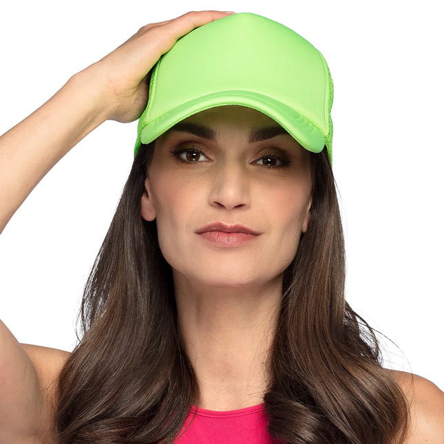 Cappello verde neon regolabile