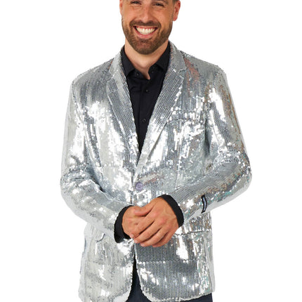 Paillettes per abiti d'argento