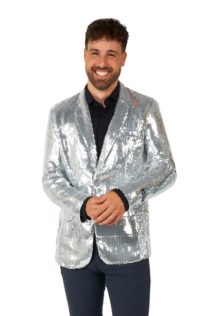 Paillettes per abiti d'argento