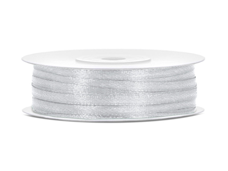 Nastro di raso argento 3mm 50m