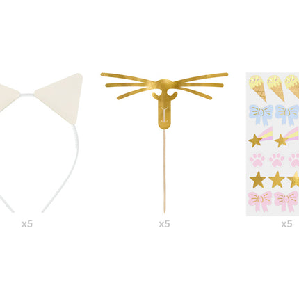 Set di accessori per gatti 5 pezzi
