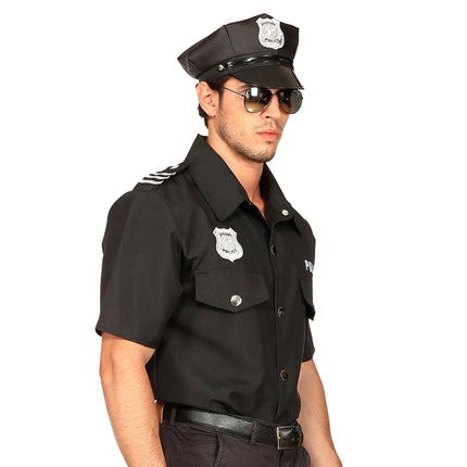 Camicetta della polizia uomo nero