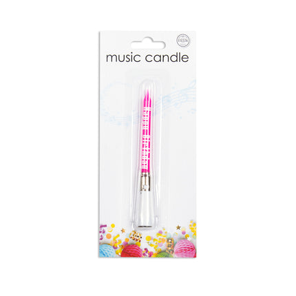 Candela con musica 7,8 cm