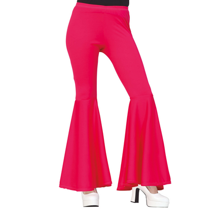 Pantaloni Disco 70S Rosa Donna