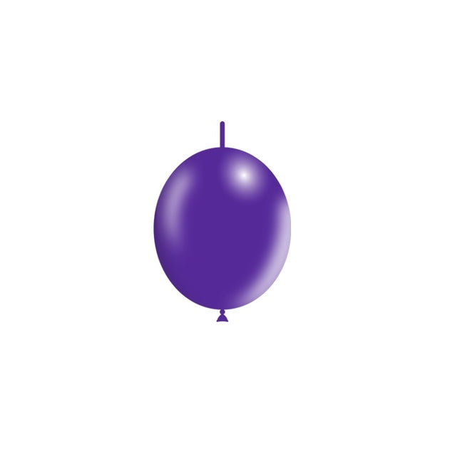 Palloncini a bottone viola 15cm 100pz