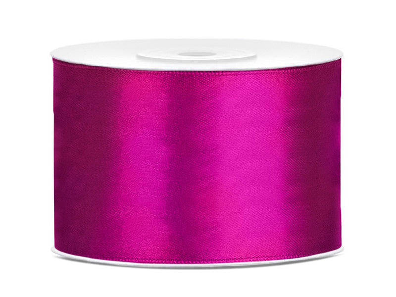 Nastro di raso fucsia scuro 50mm 25m
