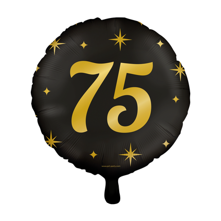 Palloncino ad elio 75 anni vuoto 30 cm