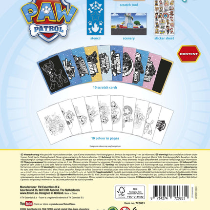 Libro da disegno dei Paw Patrol