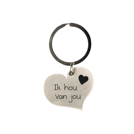 Portachiavi I Love You Heart 10 cm