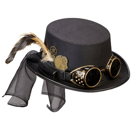 Cappello Occhiali Steampunk