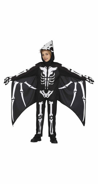 Costume di Halloween da pipistrello per bambino scheletro