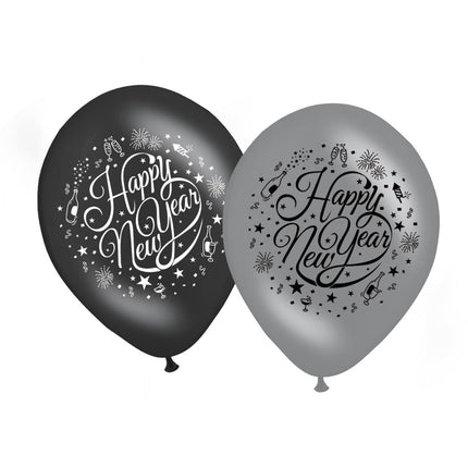 Palloncini Happy New Year 30cm 8pz