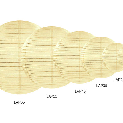Crema alla vaniglia Lampion rotonda da 35 cm