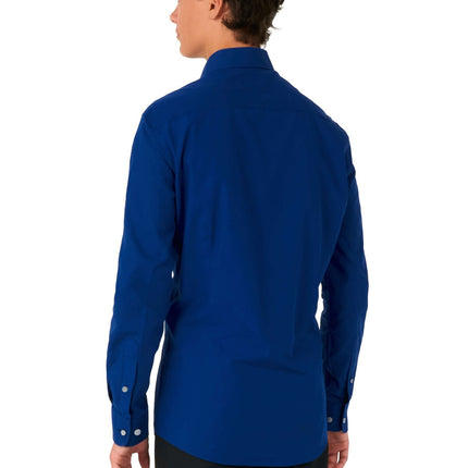 Camicia blu scuro ragazzo adolescente <tc>OppoSuits</tc>