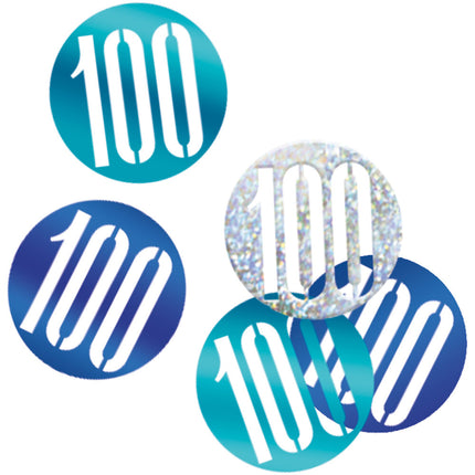 Coriandoli da tavola 100 Anni Blu 14gr