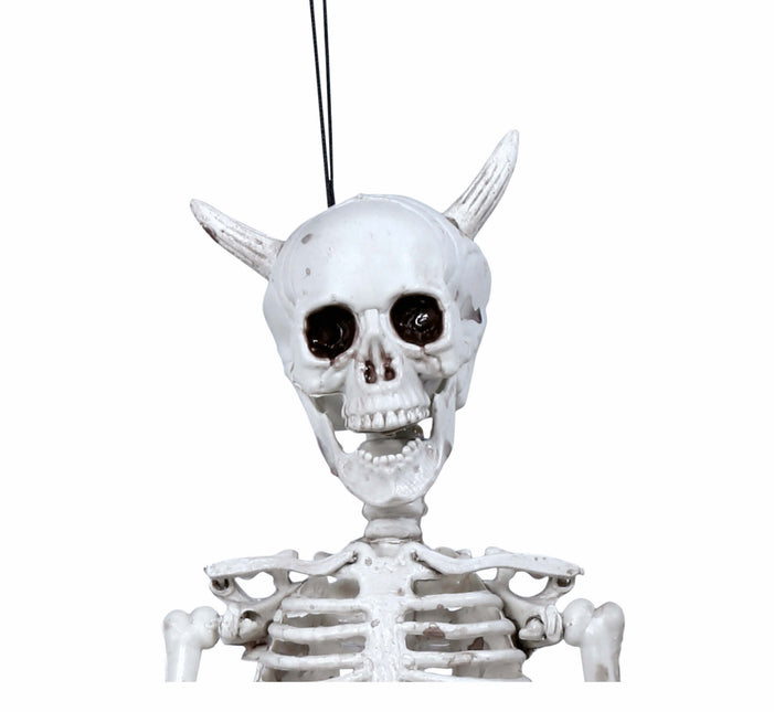 Decorazione appesa di Halloween Diavolo Scheletro 40 cm